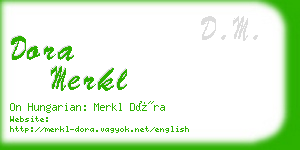 dora merkl business card